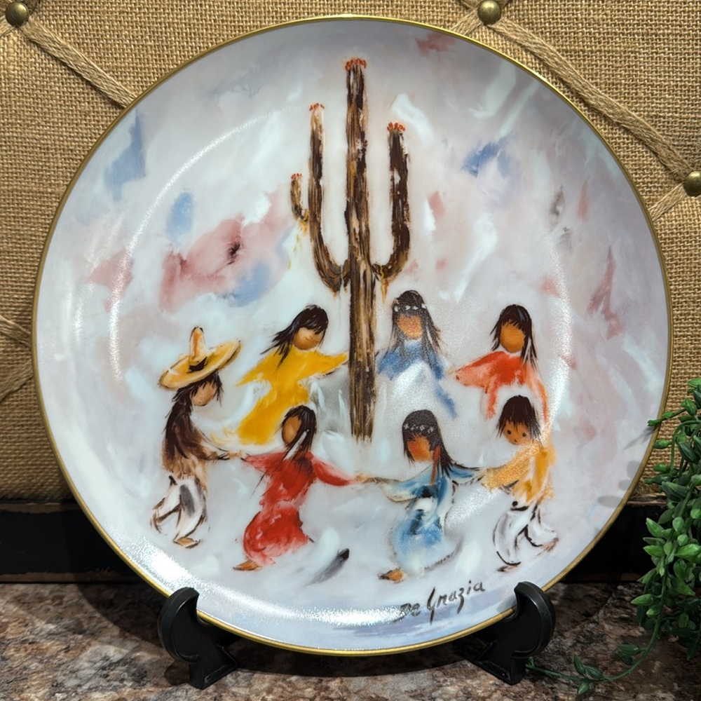 De Grazia Saguaro Dance plate